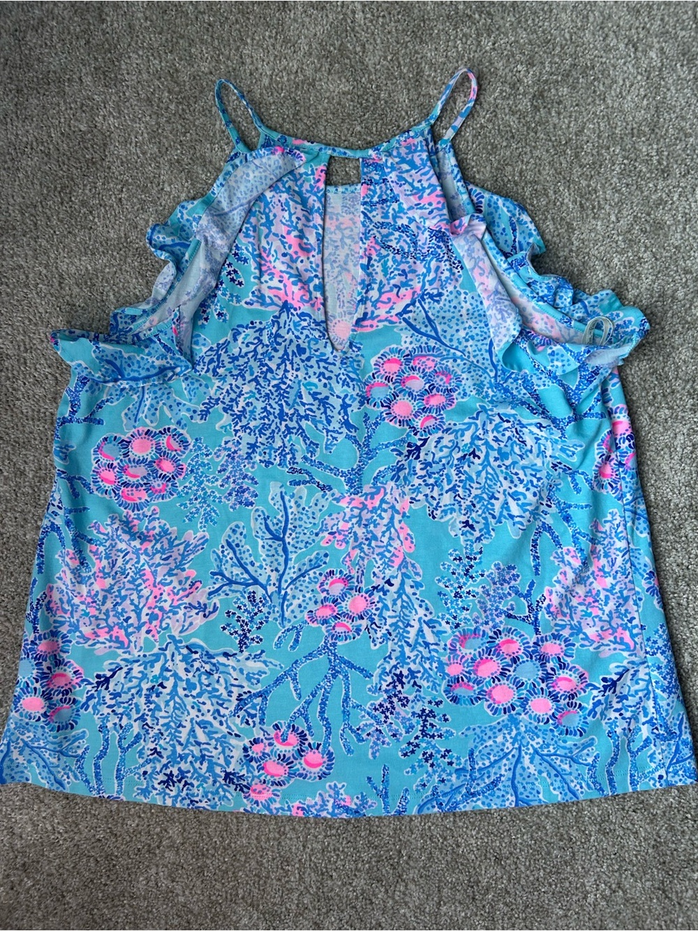 Lilly Pulitzer Printed Ruffle Top - Picture 2 of 3